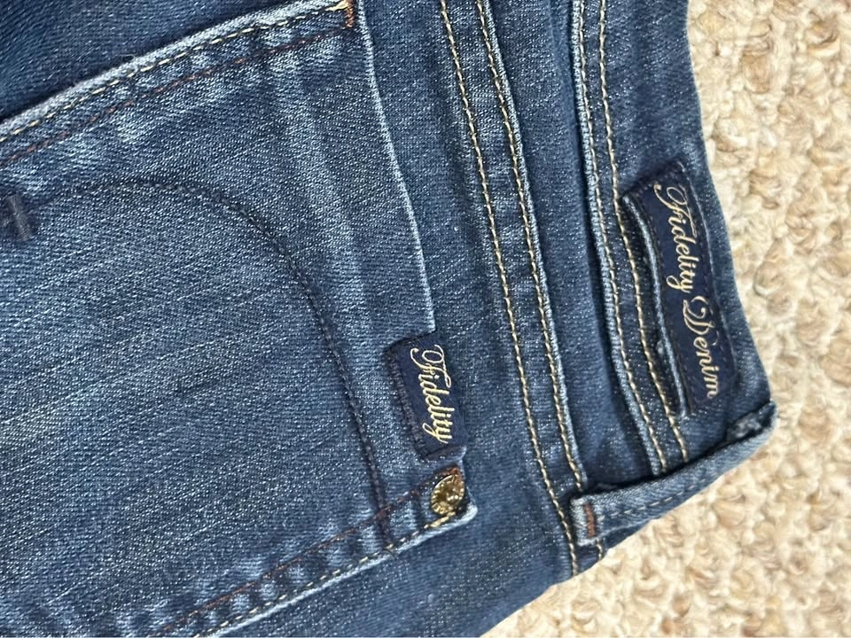 Fidelity Denim Jason Trotzuk Dark Blue Jeans Size 26 - photo 2