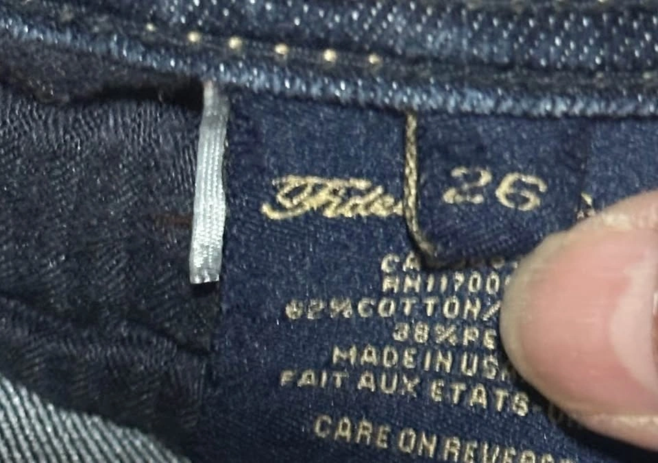 Fidelity Denim Jason Trotzuk Dark Blue Jeans Size 26 - photo 4