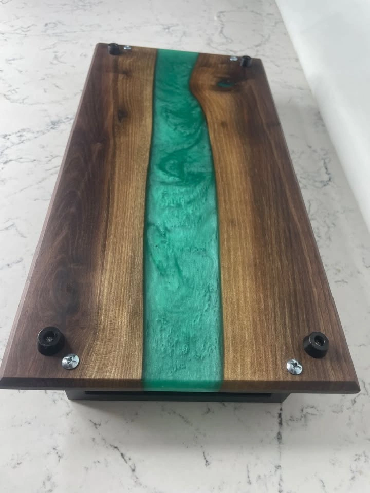 8x16 Live Edge Black Walnut Charcuterie Boards w/ Epoxy - photo 4