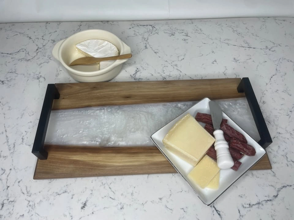 8x16 Live Edge Black Walnut Charcuterie Boards w/ Epoxy - photo 5