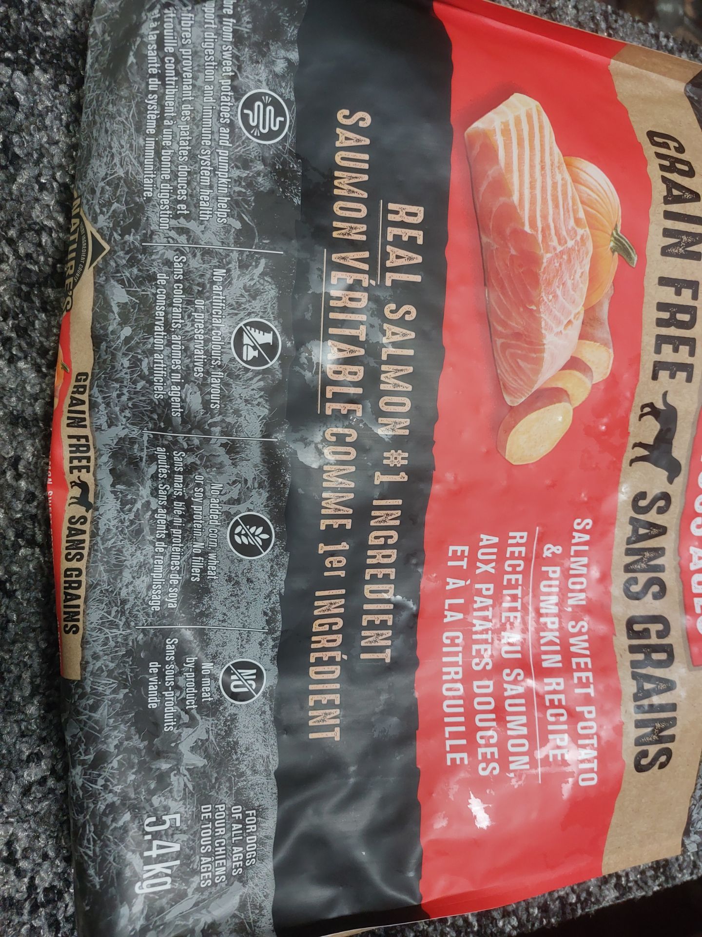 Dry dog food - Nature's Recipe Grain free Salmon, sweet potato a - photo 3