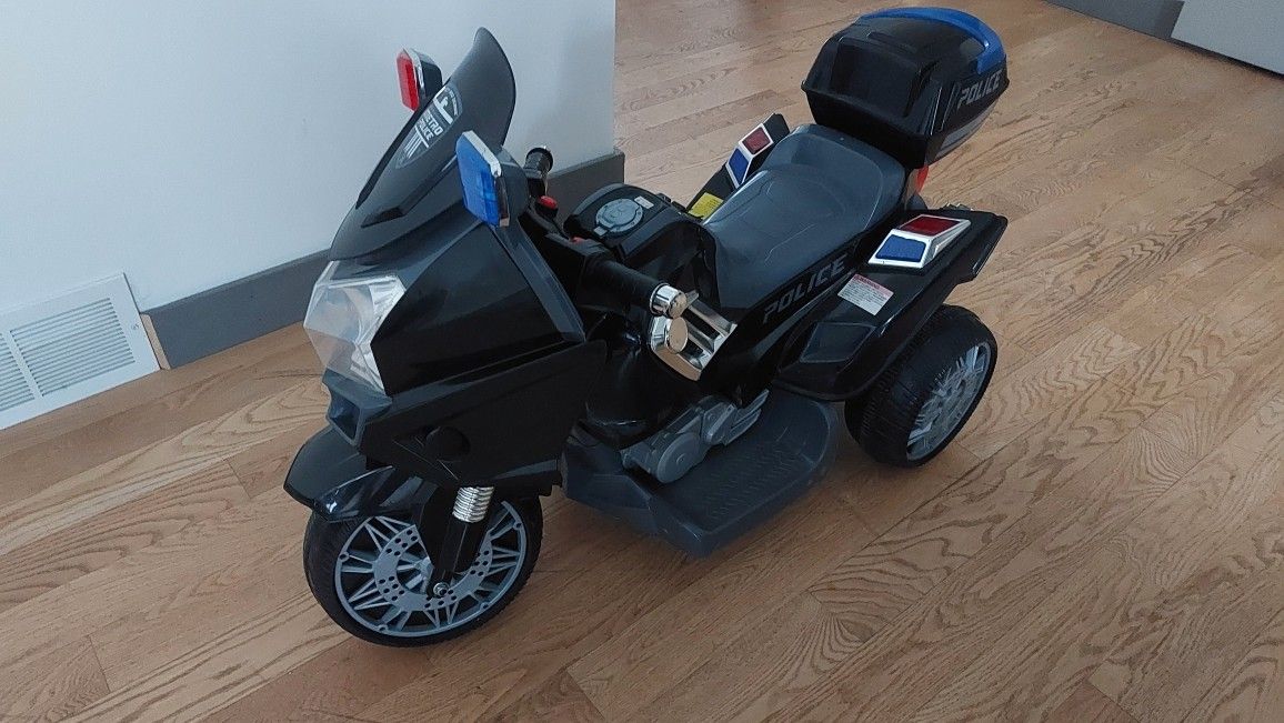 Police Motor Bike For Kids - Used Like New - photo 2