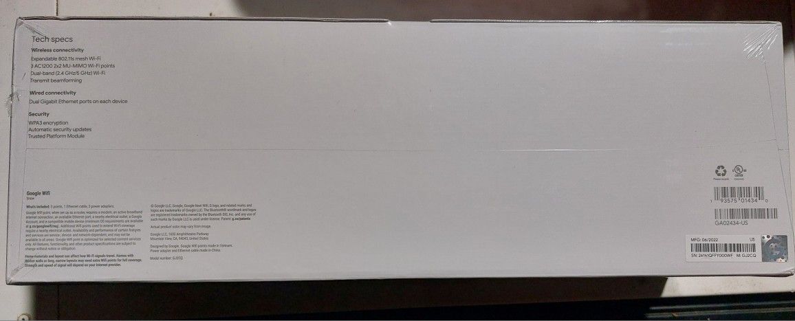 Google Mesh WiFi - GA02434-US NEW - photo 4