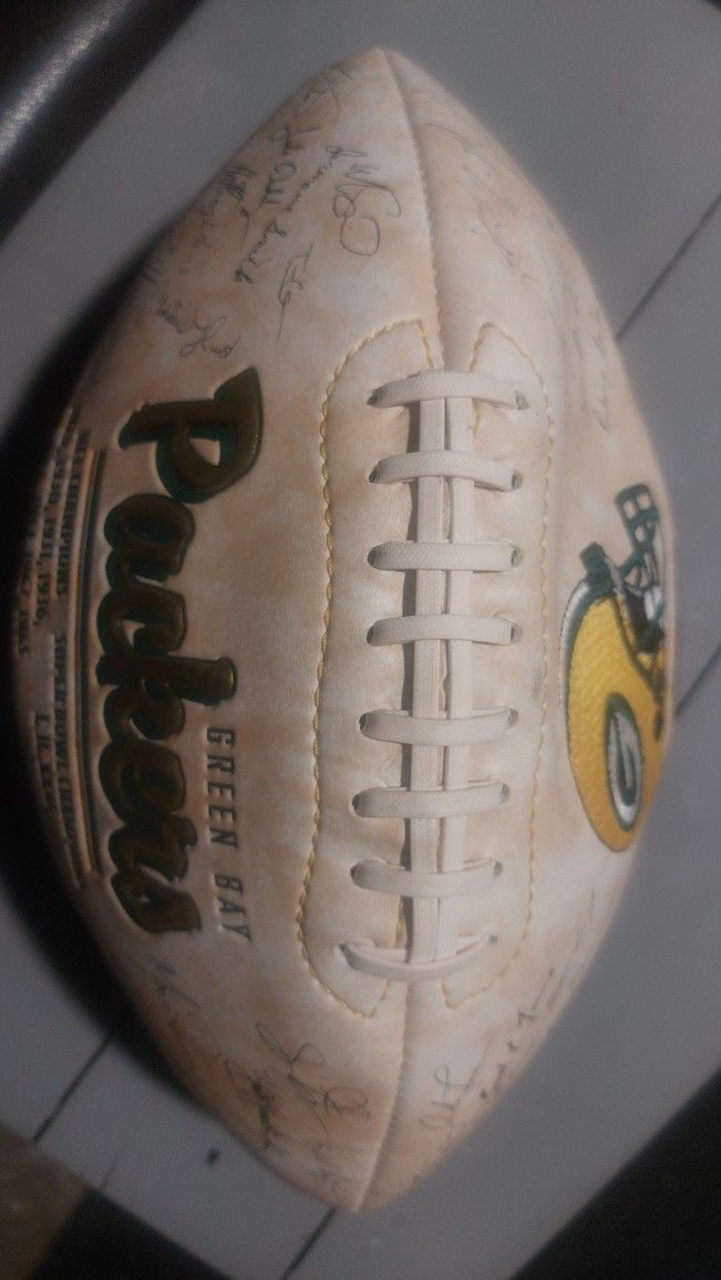 Green Bay Packers Super Bowl Football - photo 3