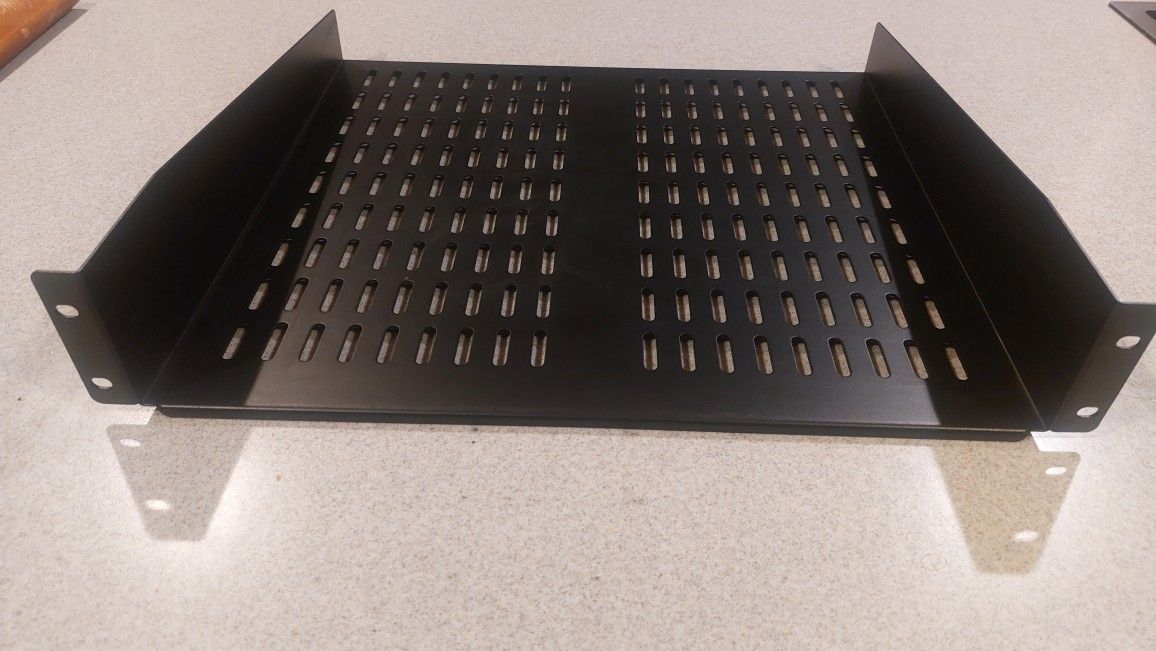 2U Server Rack Shelf - Vented Rack Mount Cantilever Tray - photo 2