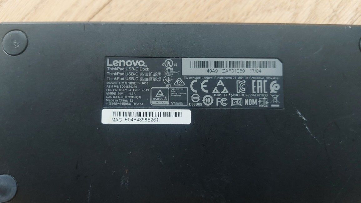 Lenovo Docking Station USB-C - photo 2