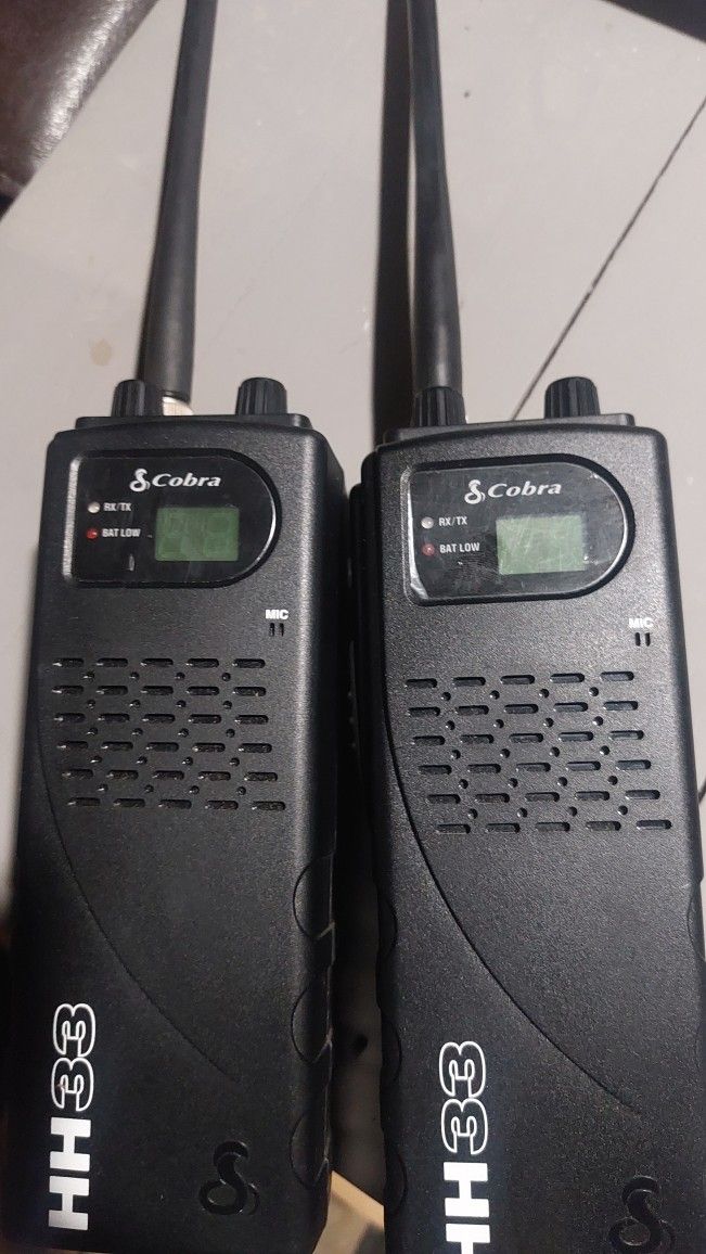 Cobra HH33 Multi Channel Radio - Set Of 2