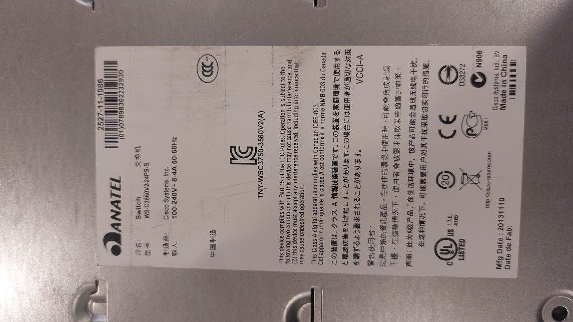 Cisco Switch 3560 POE V2 24 Port - photo 3