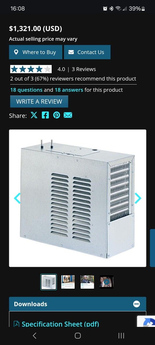 Drinking Water Chiller Elkay ERS1 - photo 4