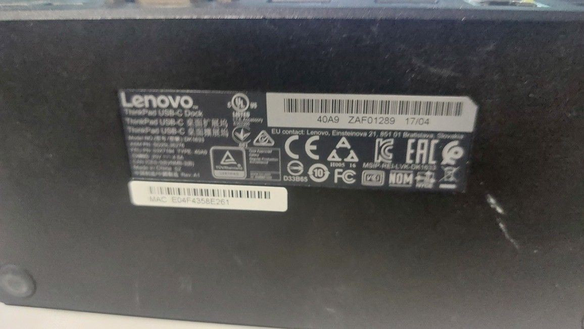 Lenovo Docking Station For Laptops USB -C - photo 3