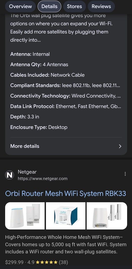 Netgear ORBI RBK33 Wifi System for Home - photo 2