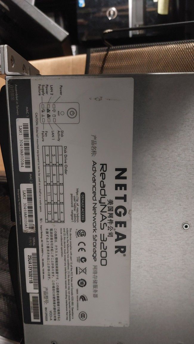 NAS Netgear ReadyNAS 3200