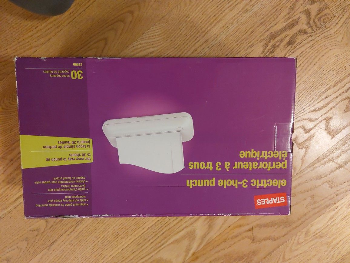 Electric 3-hole Punch 30 Sheet