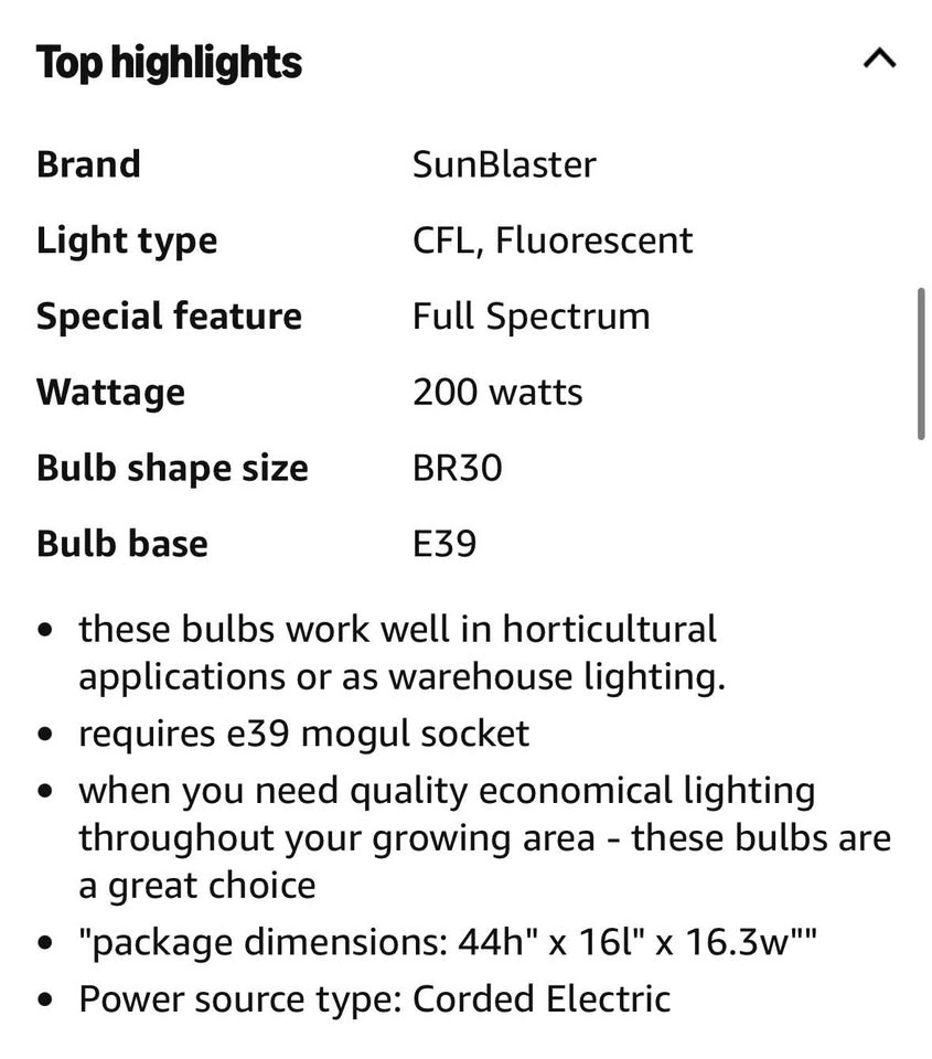 Sun Blaster 200w 6400k Grow Light - photo 2