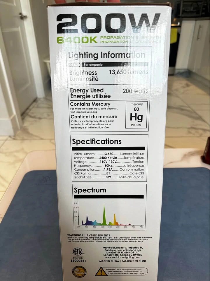 Sun Blaster 200w 6400k Grow Light - photo 4