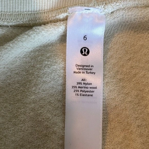 Lululemon Engineered Warmth Merino Pants White Opal (Ivory) sz 6 - photo 4