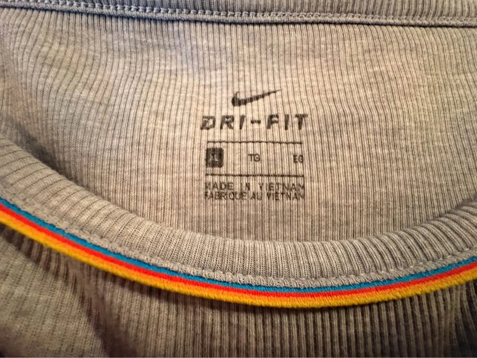 Nike Dri-Fit Ribbed Rainbow Trim Tank Top XL - photo 2