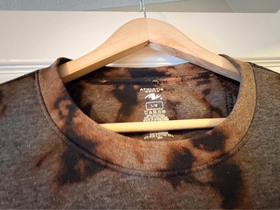 Bleach dye sweatshirt and sweatpants set - photo 3