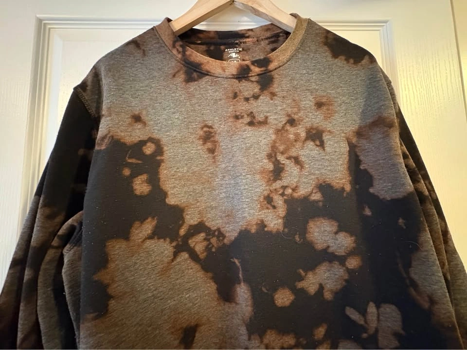 Bleach dye sweatshirt and sweatpants set - photo 4