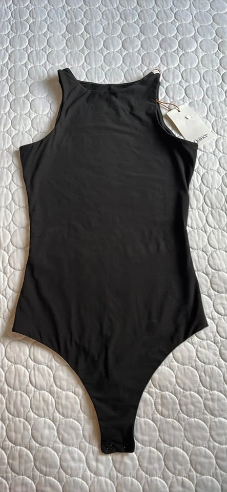 NWT Quince Second Skin Bodysuit Black fits XS - photo 5