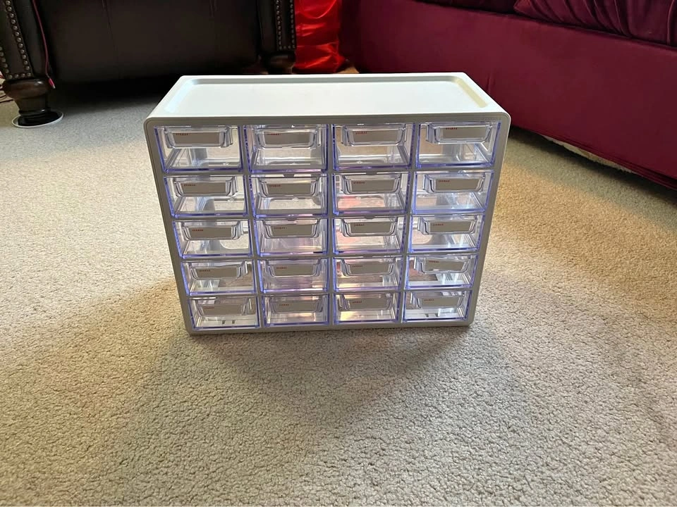 20 Drawer Small Parts Organizer Stackable - LIKE NEW