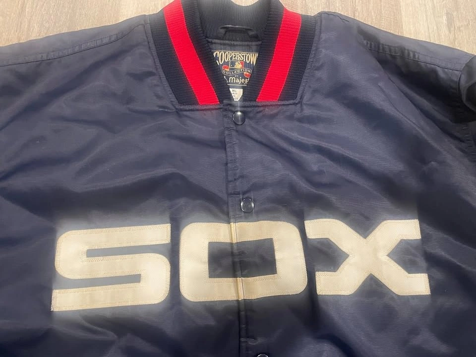 MLB VTG COOPERSTOWN COLLECTION CHICAGO WHITE SOX SATIN JACKET XL - photo 3