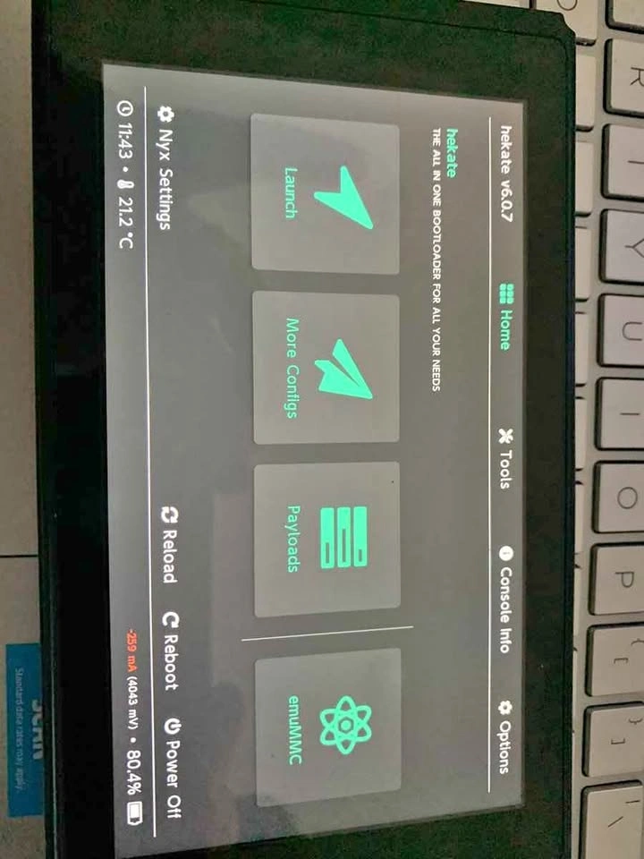 Hard-Modded V1 Nintendo Switch Tablet ONLY (Picofly / CFW)