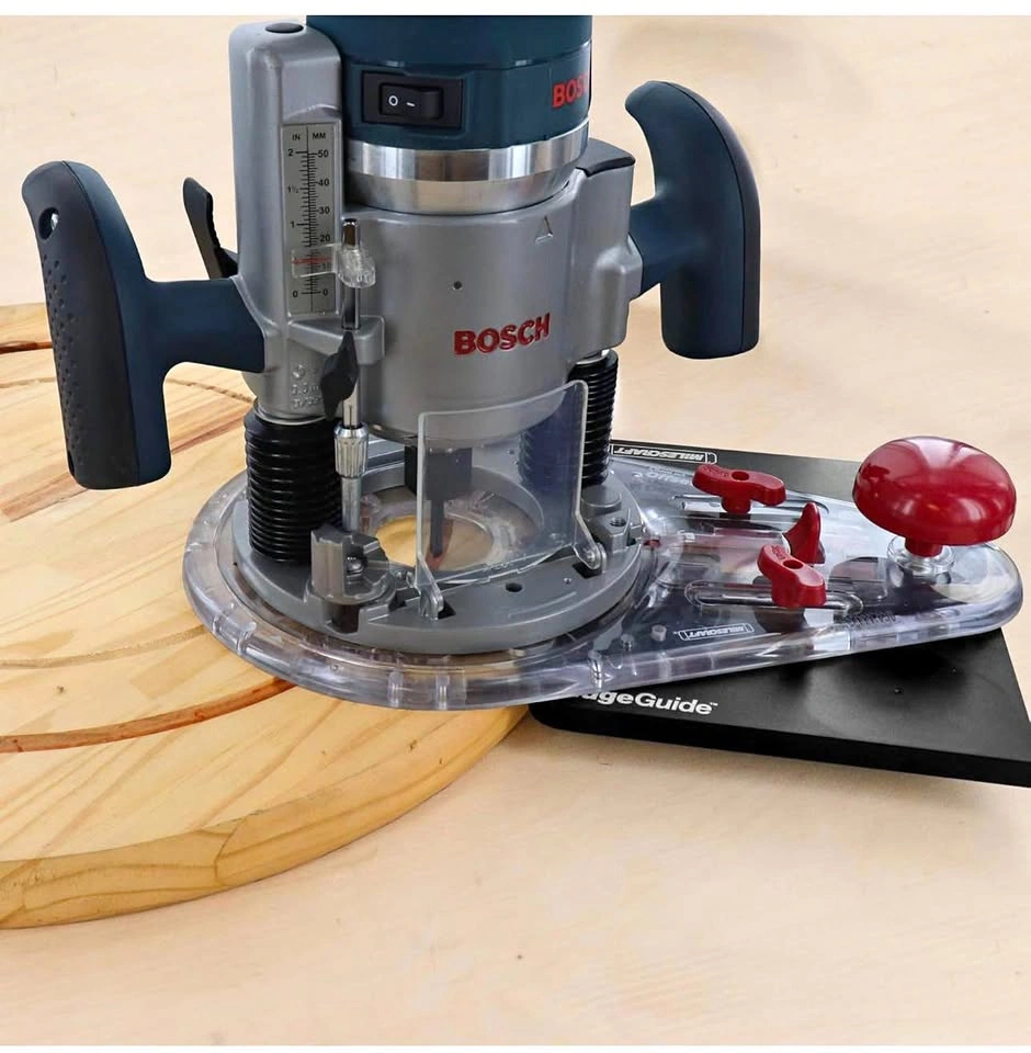 Universal Router Guide for Straight or Cylindrical Edges