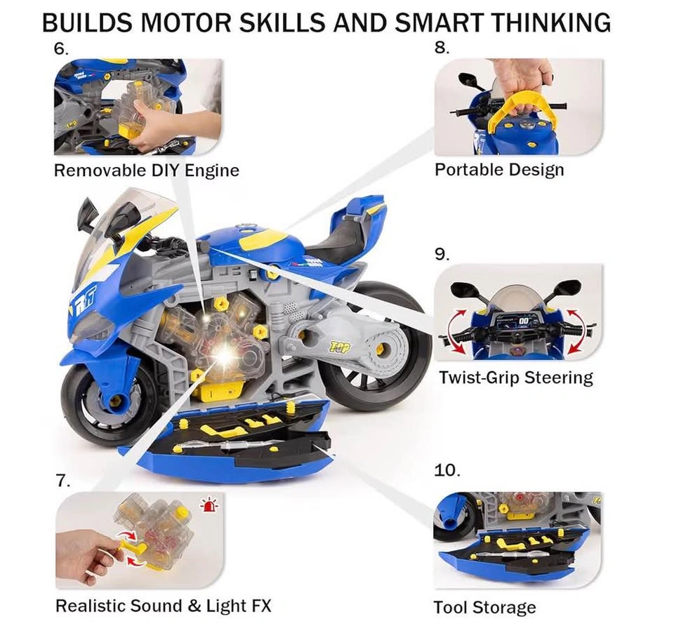 Take Apart Motorcycle Toy for Kids 3-5 - photo 2