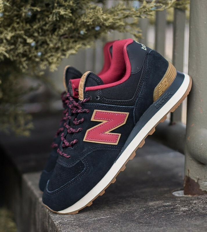 New Balance 574 ML574OTD Black/Earth Red Men's Shoes 13 US