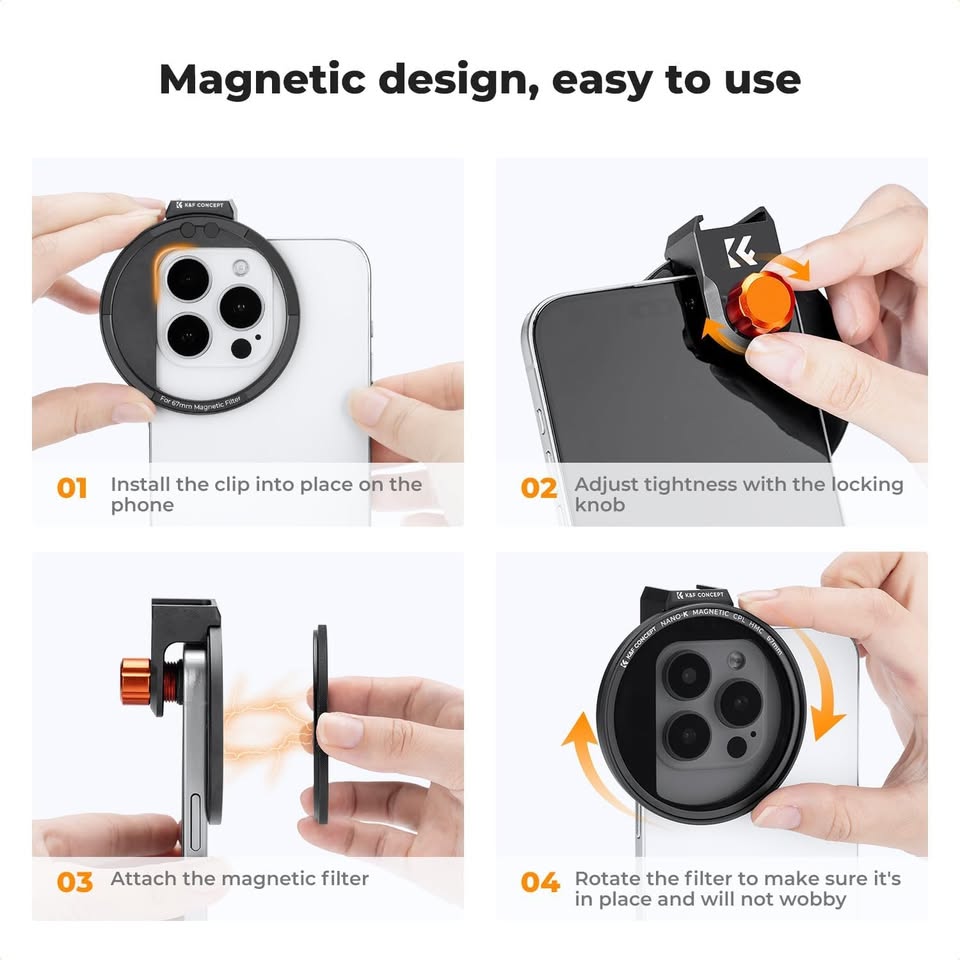 67mm Magnetic CPL Filter Kit for iPhone - photo 5