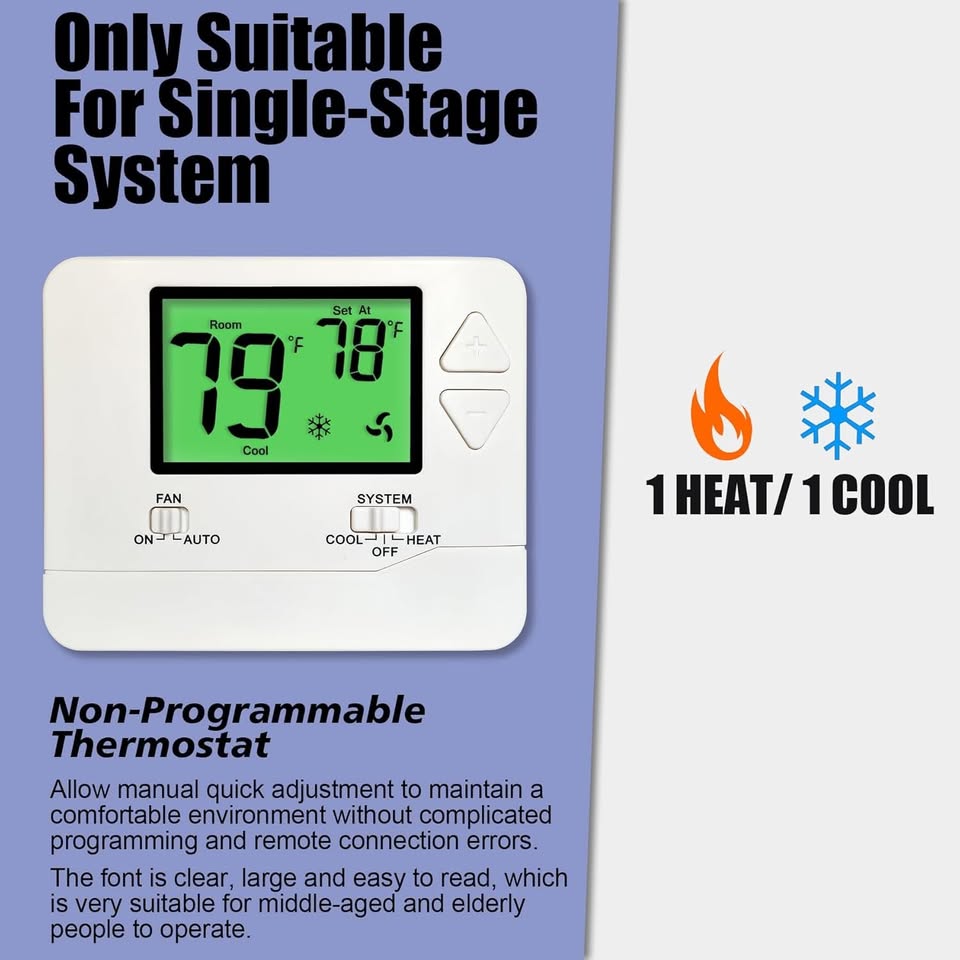 Heagstat Non-Programmable Thermostat - photo 3