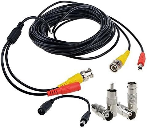 25ft HD Security Camera Cables, 4-Pack Heavy Duty BNC