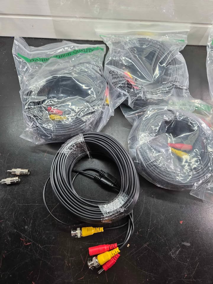 25ft HD Security Camera Cables, 4-Pack Heavy Duty BNC - photo 2