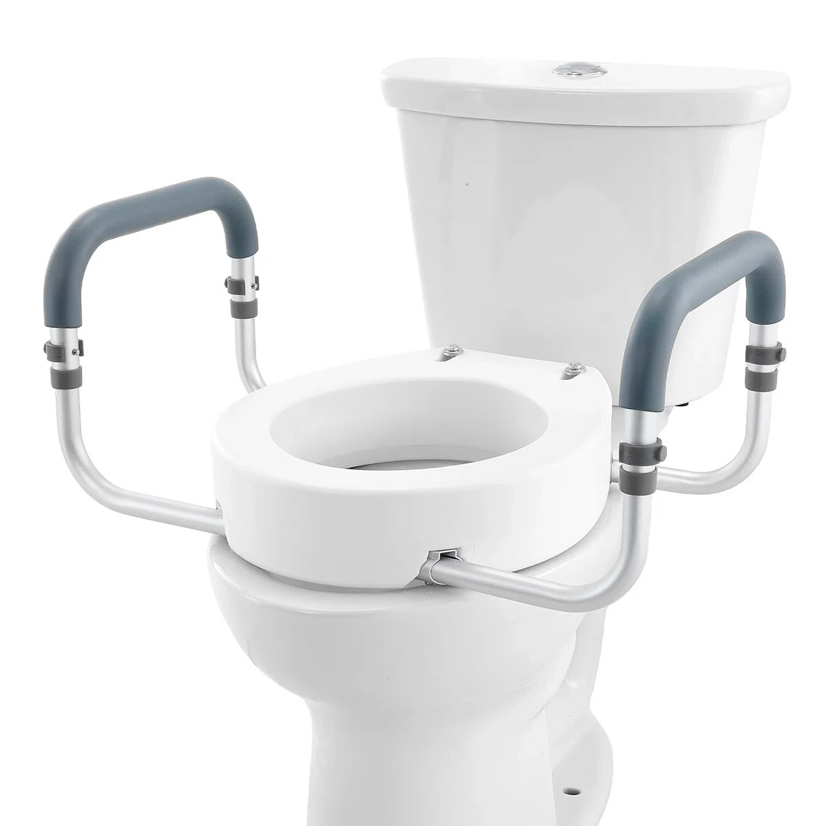 VEVOR Raised Toilet Seat 3.5" Height, 300 lbs Capacity for Round