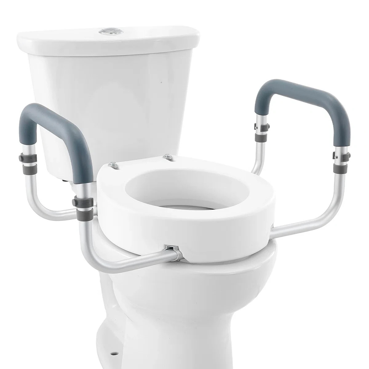 VEVOR Raised Toilet Seat 3.5" Height, 300 lbs Capacity for Round - photo 2