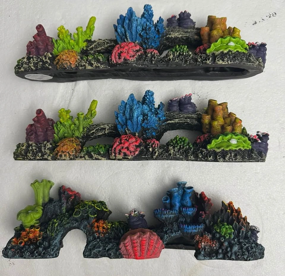 Stone and Coral Bubble Aquarium Ornament (Pack of 3) - photo 2