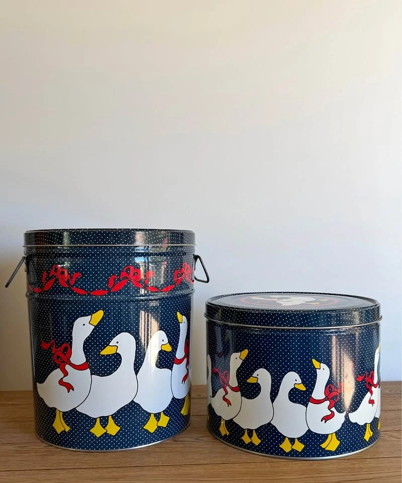 Vintage Goose Storage Tins