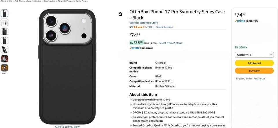 OtterBox iPhone 17 Pro Symmetry Case - photo 3