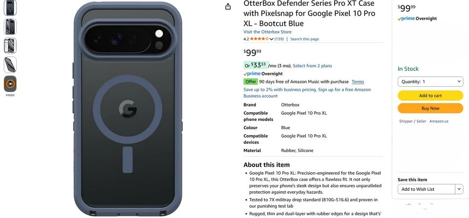 OtterBox Defender Pro XT Case for Google Pixel 10 Pro XL - photo 2