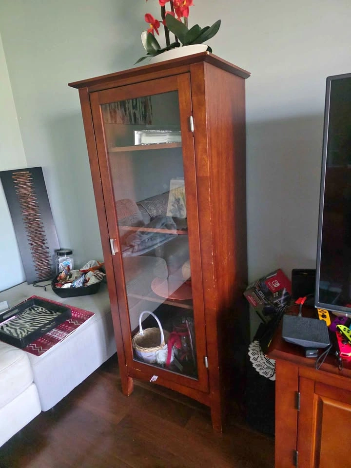 Wood Display Cabinet