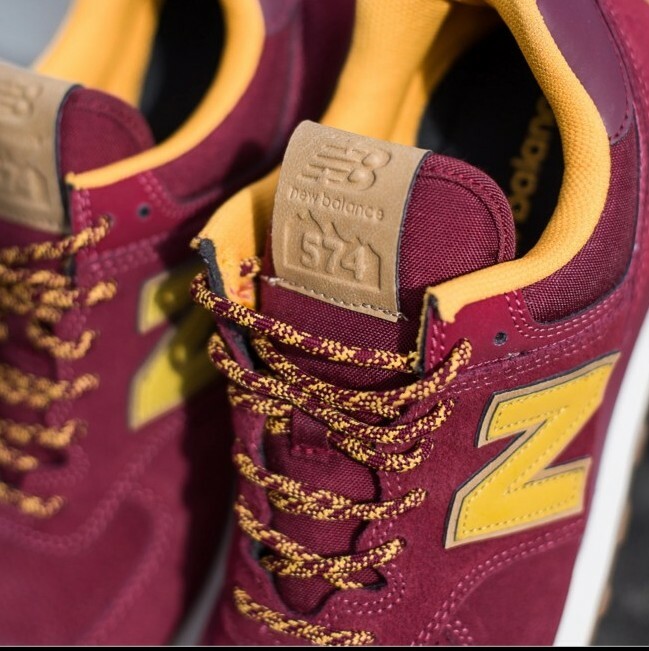 New Balance Men's 574 Red/Yellow Sz 11.5 - photo 2