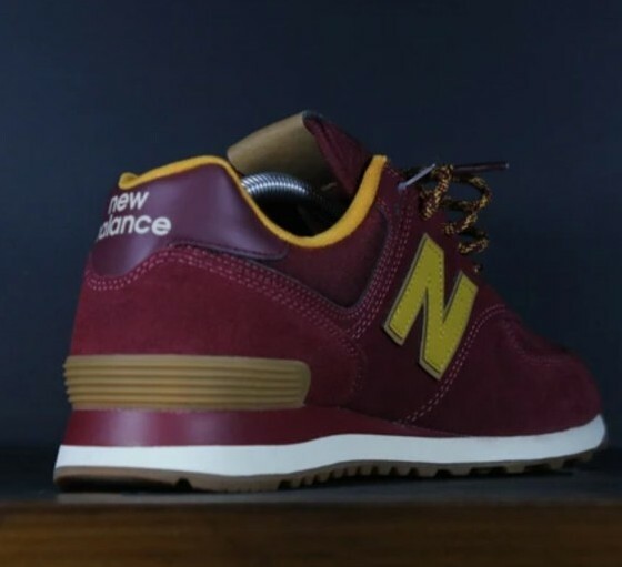 New Balance Men's 574 Red/Yellow Sz 11.5 - photo 3
