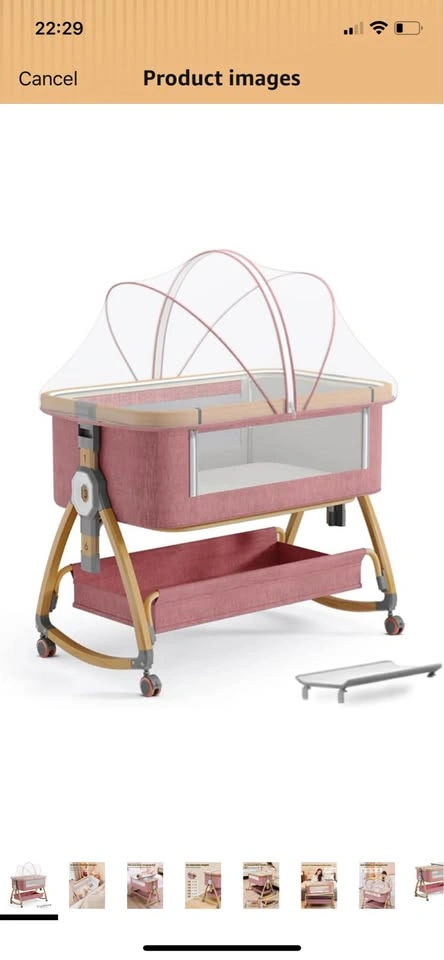 New Baby Bassinet Bedside Sleeper, Adjustable Bedside - photo 4