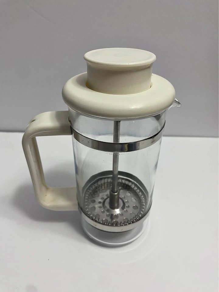 Vintage PYREX French Press Coffee Maker ☕ Glass & White Lid | Co