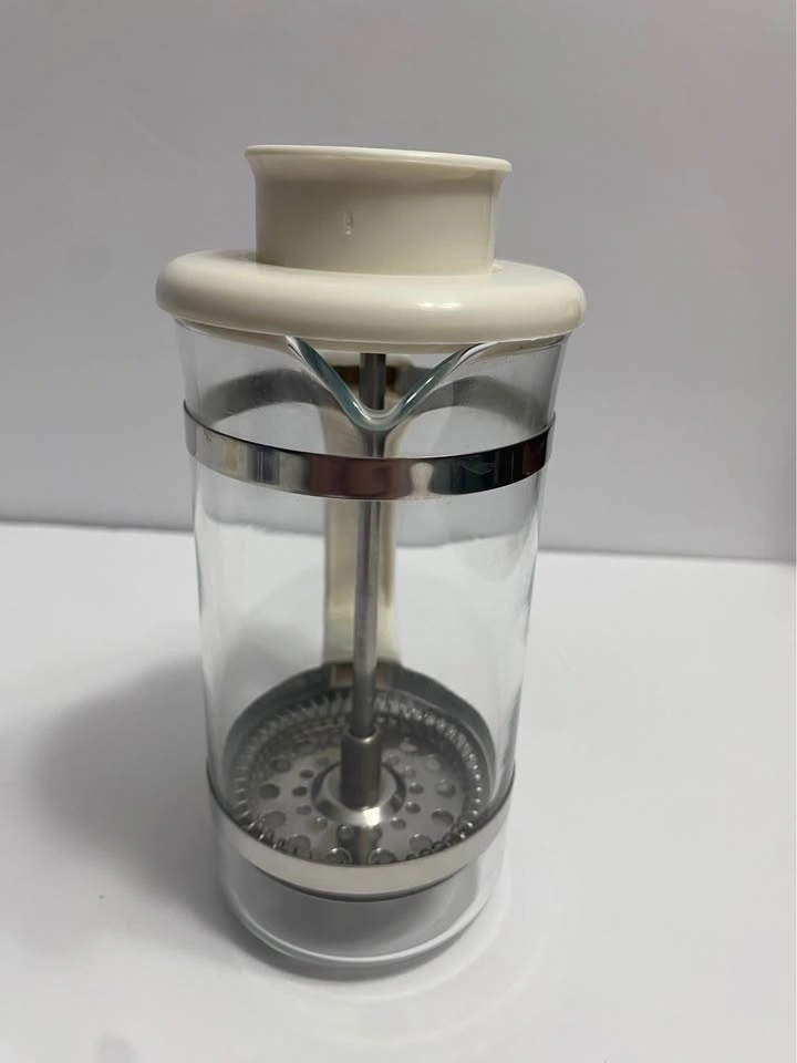 Vintage PYREX French Press Coffee Maker ☕ Glass & White Lid | Co - photo 2