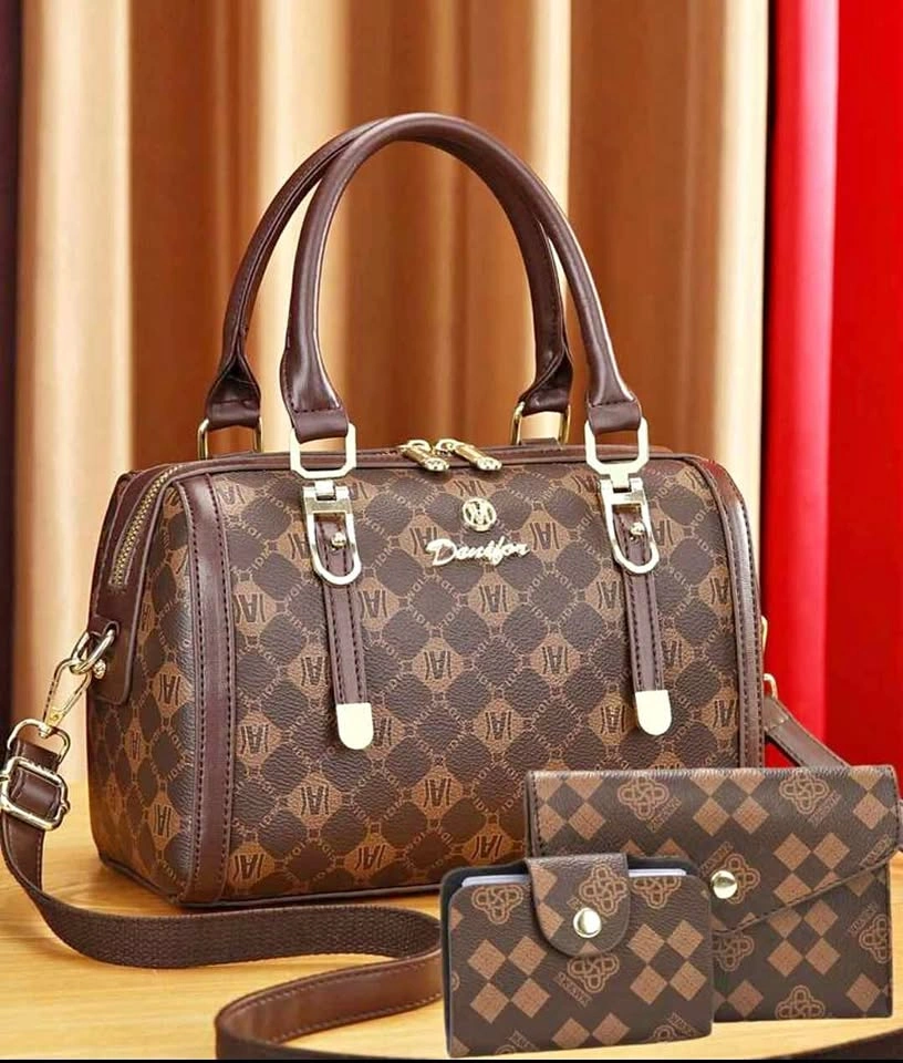 Brand new large capacity 3pc stylish handbag set