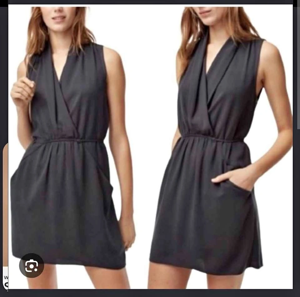 Aritzia Wilfred Wrap Dress with Pockets, XS