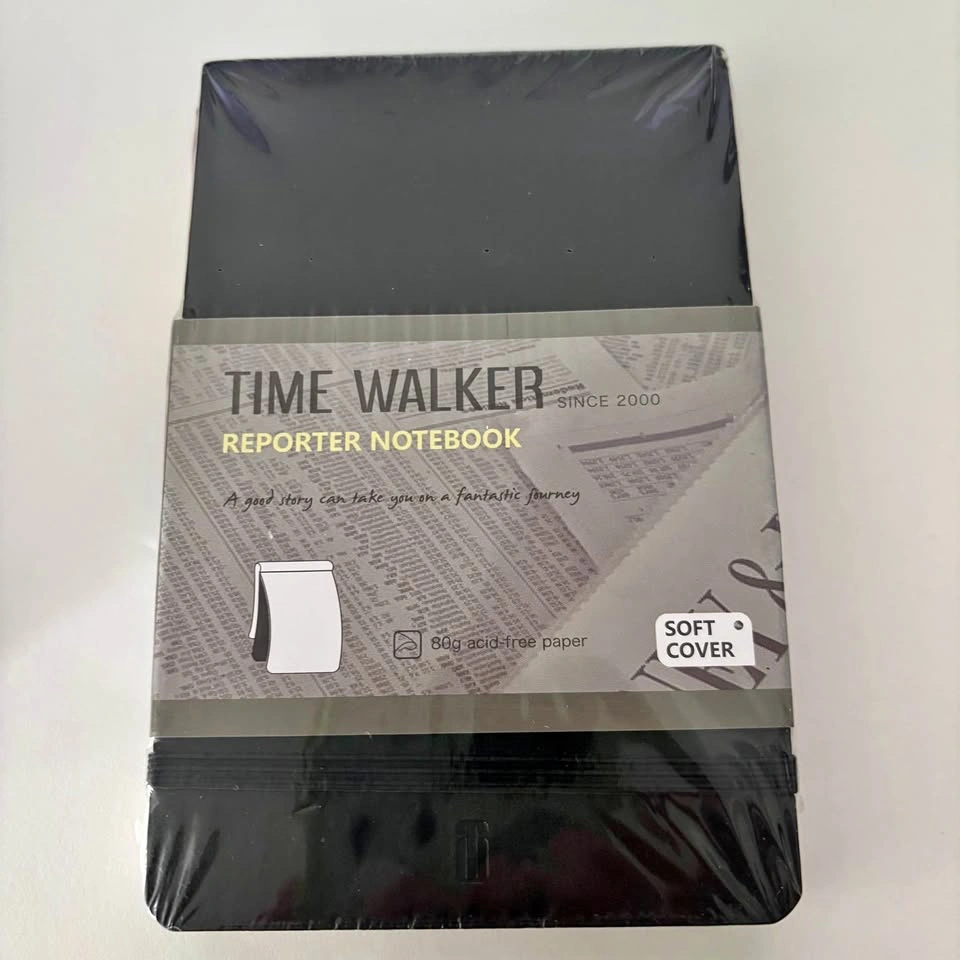 TIME WALKER Reporter Notebook leather cover