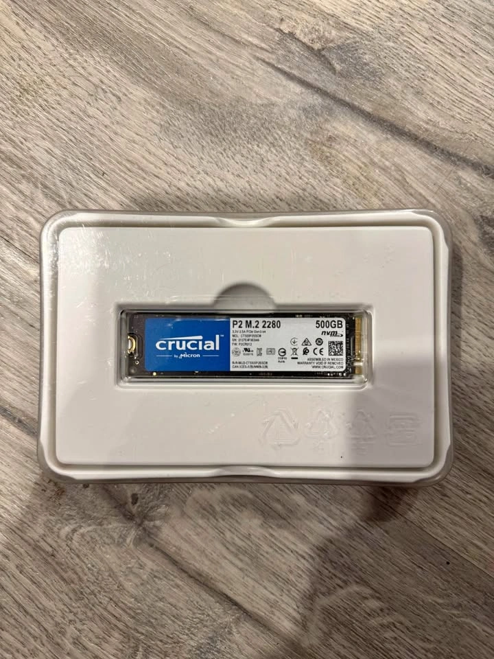 500GB M.2 SSD Crucial P2 NVMe